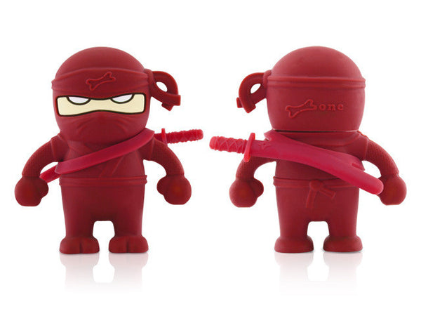 Ninja USB Flash Drive 4GB - 3 Colors Blue Red Black